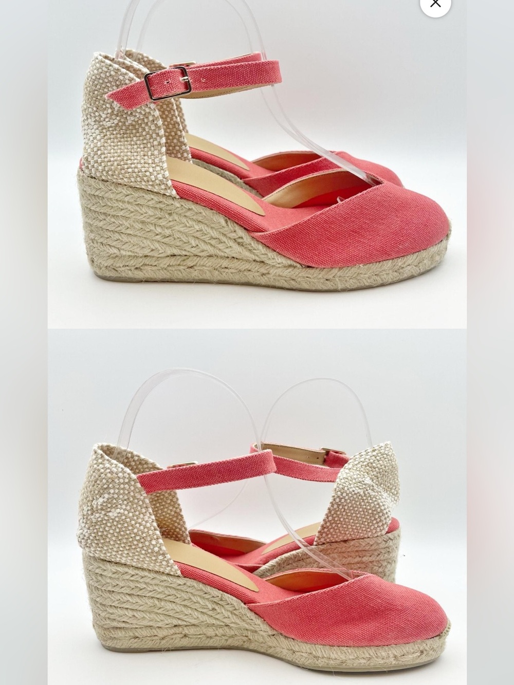 Castaner Coral cotton Espadrille Wedge Sandals